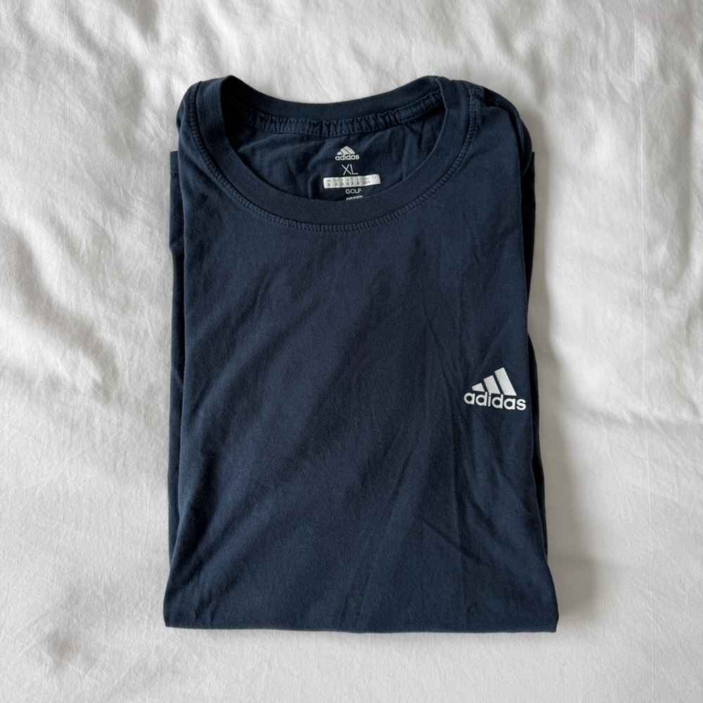 Adidas Golf Blue Cotton T-Shirt XL